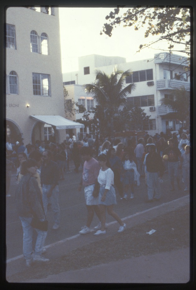 People walking on street