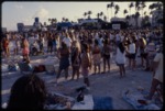 Crowds on a beach in Miami Beach
