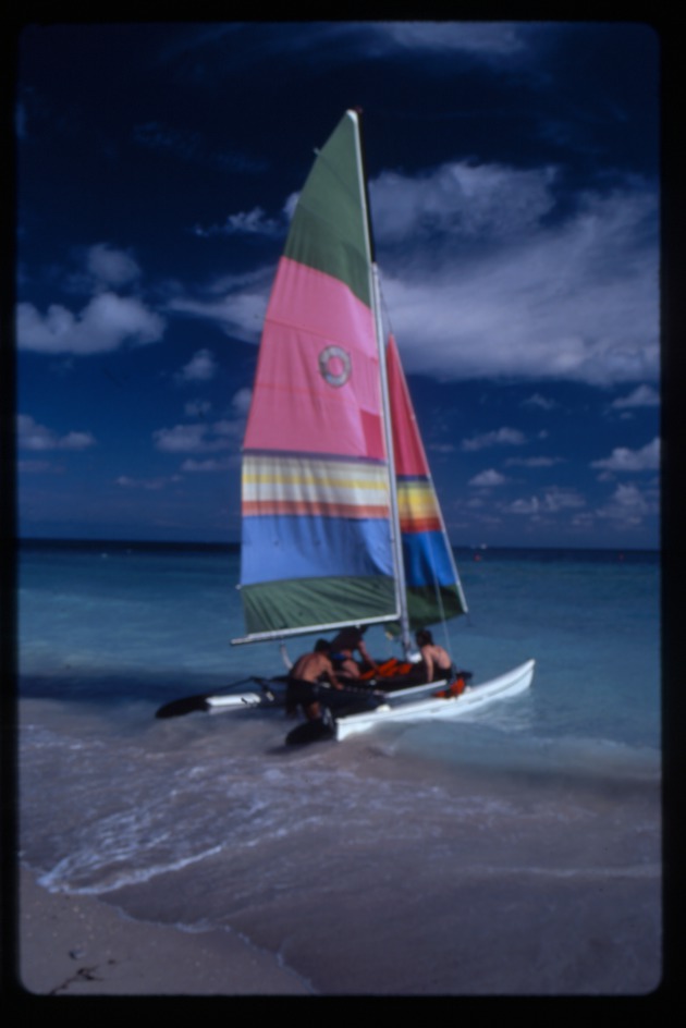 Catamaran on the beach