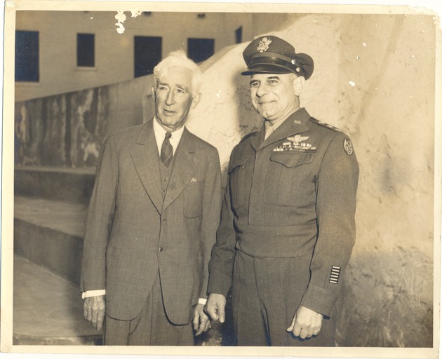 Gar Wood and General Doolittle - Recto Photograph