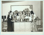 James L. Knight and Lee Hill at party