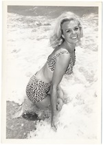 Joyce Scott enjoying the waves