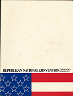 1972 Republican National Convention program and platform