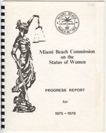 Collection of items related to the Miami Beach Commission on the Status of Women