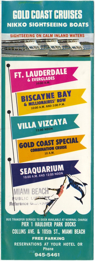 Gold Coast Cruises - Pamphlet, cover: Gold Coast Cruises