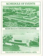 [1993/1994] Miami Beach Convention Center Schedule of Events 1983-1984