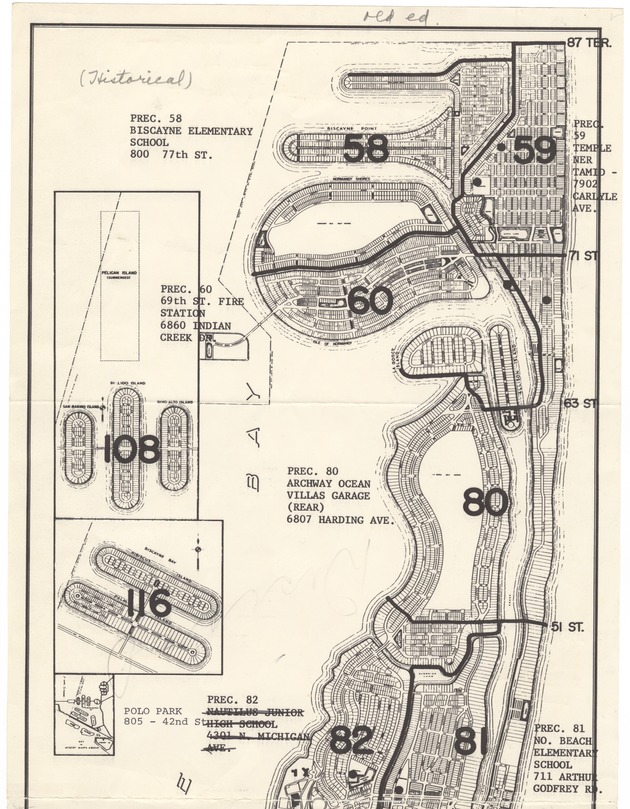 Miami Beach Voting Precinct Maps - 