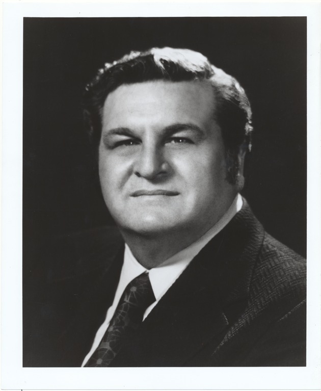 Chief of Police Rocky Pomerance - Photograph, recto: [Portrait of Chief of Police Rocky Pomerance]
