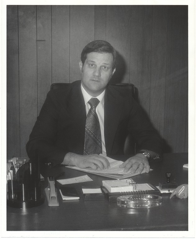 Miami Beach employee portraits - Photograph, recto: [Portrait of Pete Corso, Police Officer]