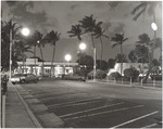 Miami Beach streets and residential lighting at night, 1970s