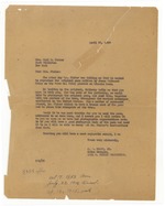 Letter from C. W. Chase, Jr. to Mrs. Carl G. Fisher regarding James Whitcomb Riley poem