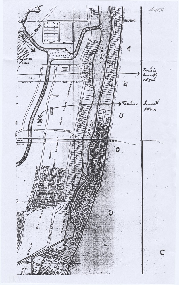 Map illustrating the extension of Miami Beach City Limits - 