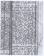 Newspaper clipping indicating Miami Beach's city limit extension in Normandy Beach