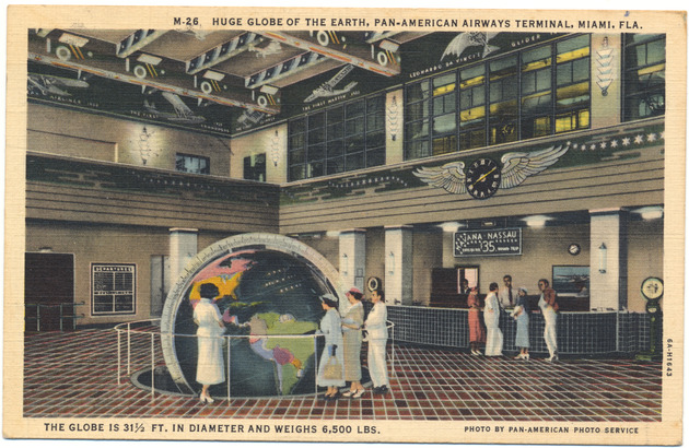 Huge Globe of the Earth - Postcard, recto