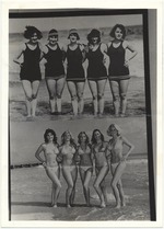 Bathing suits from the 1920s and the 1970s