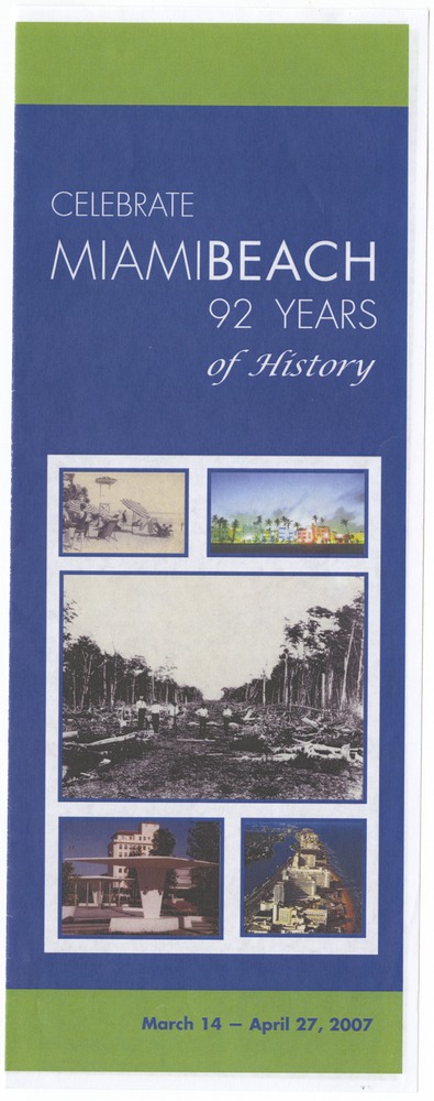 Program and schedule of events for the 92nd Anniversary of the City of Miami Beach - Page 1