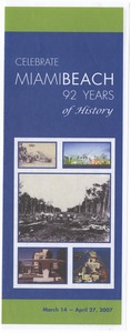 [2007] Program and schedule of events for the 92nd Anniversary of the City of Miami Beach
