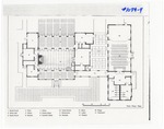Blueprint of First Floor of 21st Street Community Center