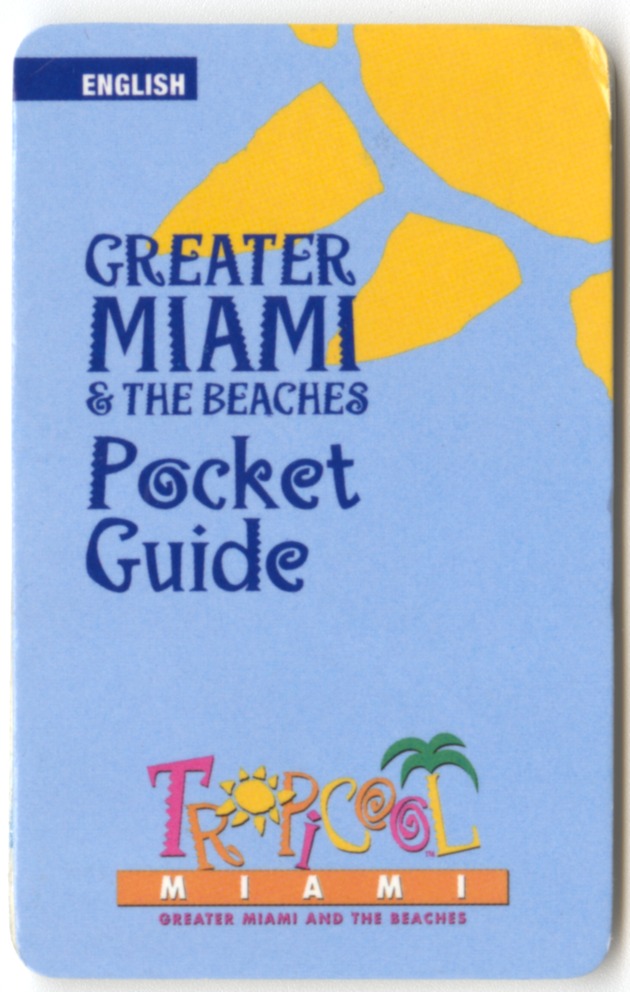 Greater Miami & the Beaches Pocket Guide - Leaflet, cover: Greater Miami & the Beaches Pocket Guide 