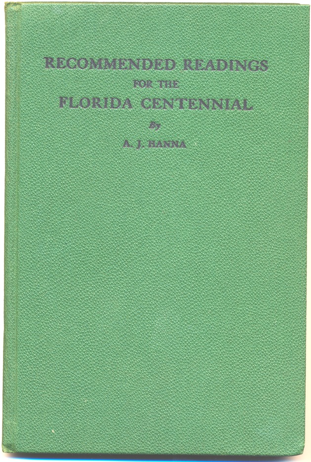 Recommended Readings for the Florida Centennial. - Book, cover: Recommended Readings for the Florida Centennial 
