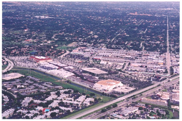 Aerial view of The Falls Shopping Mall