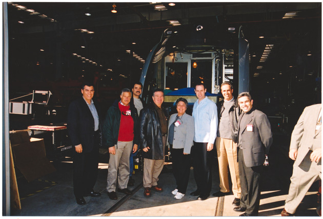 Members of the Miami Beach City Commission in front of tram in San Francisco - 