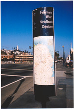 Information post in San Francisco, California
