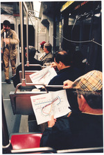 Interior of a tram, San Francisco, California