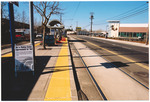 Tram stop in San Francisco, California