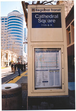 Information post in San Francisco, California