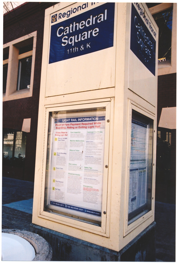 Information post in San Francisco, California - 