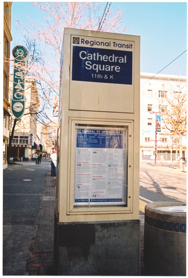 Information post in San Francisco, California - 