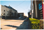 Streets of San Francisco, California, showing tram cables