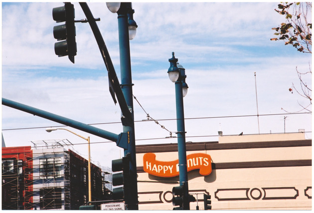Streets of San Francisco, California, showing tram cables - 