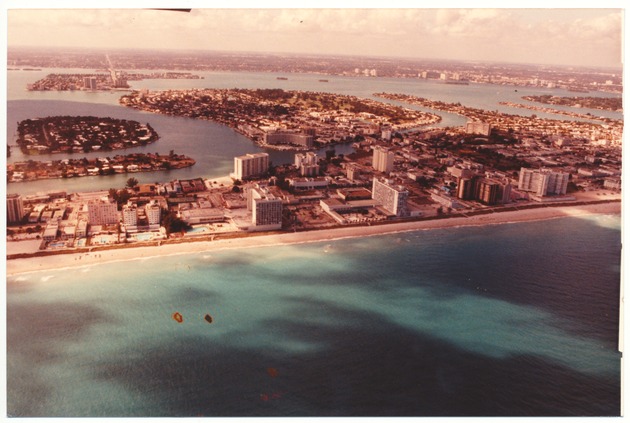 Aerial photographs of Miami Beach