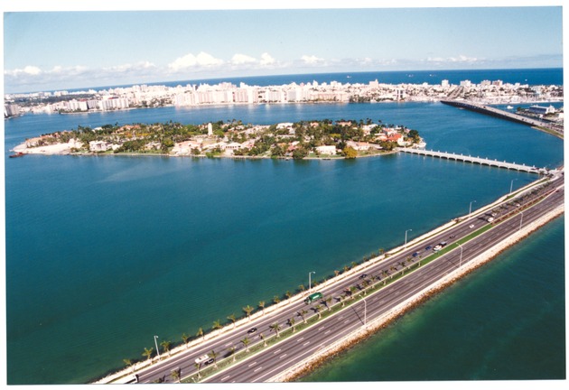 Aerial photographs of Miami Beach