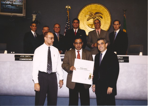 Miami Beach Certificates of Appreciation and Award Ceremonies - 