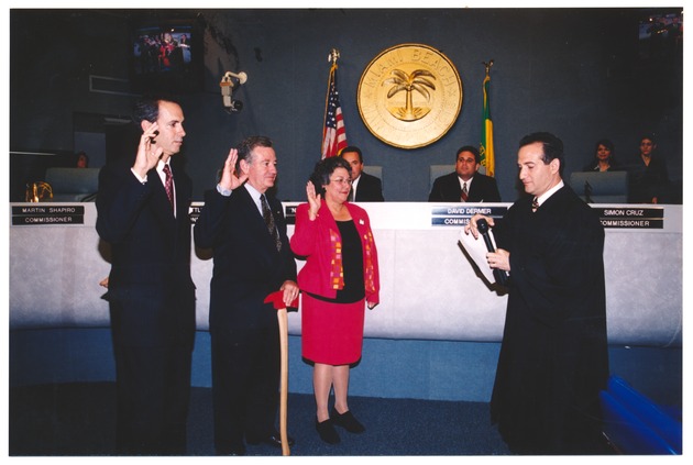 Miami Beach Commissioners Cruz, Garcia and Bower Getting Sworn In