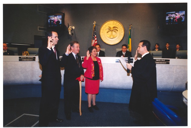 Newly Elected Miami Beach Commissioners Taking Oath