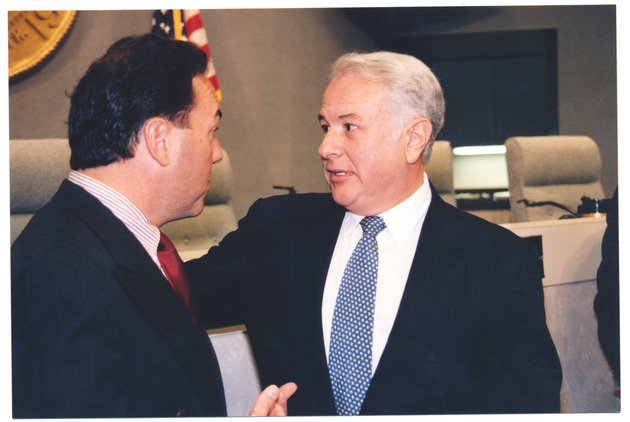 Sergio Rodriguez, Interim City Manger and Mayor Kasdin