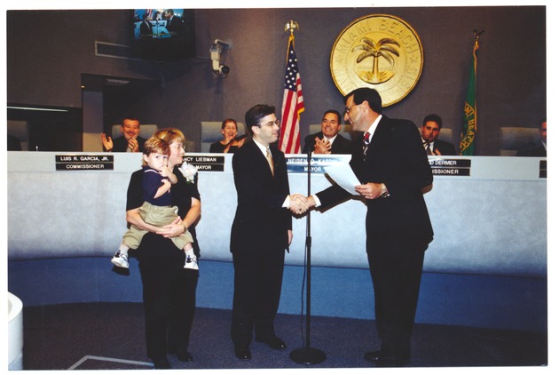 Color Photographs of Jorge Gonzalez Receiving Oath