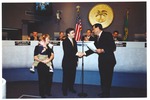 Color Photographs of Jorge Gonzalez Receiving Oath