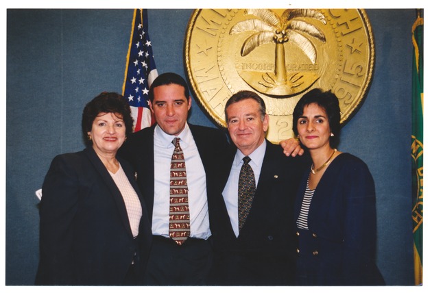 Commissioner Luis R. Garcia with his Wife, Son and Niece