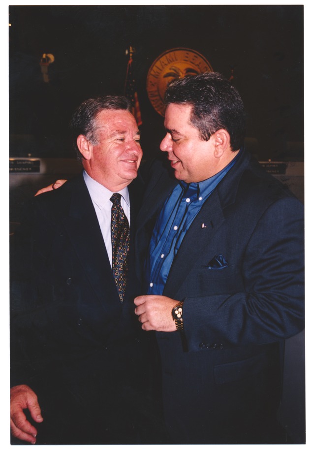 Commissioner Luis R. Garcia with Attendant