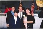 Newly Elected Mayor Kasdin, with his Wife and Children
