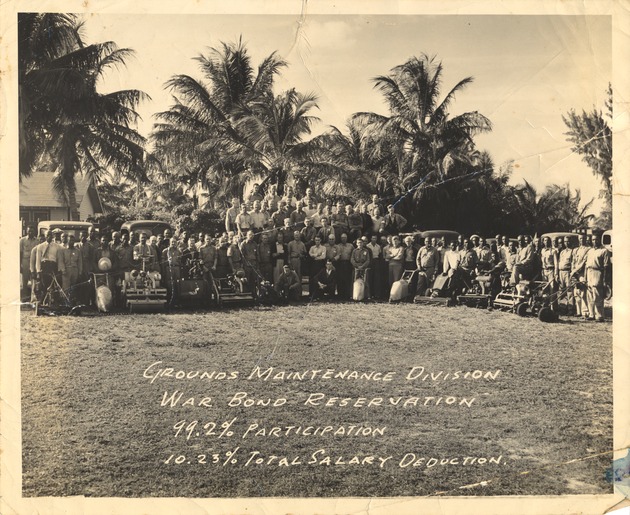 Photograph of the City of Miami Beach Grounds Crew - Recto