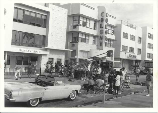 Photographs of Miami-Vice in Front of Sunray Apartments - Image 1