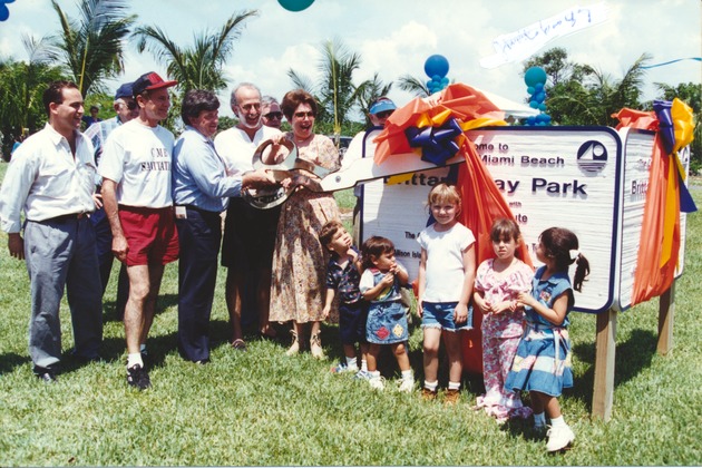 Photograph of Ribbon Cutting Ceremony at the Britanny Bay Park - 