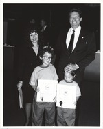 Miami Beach Mayor Alex Daoud with children