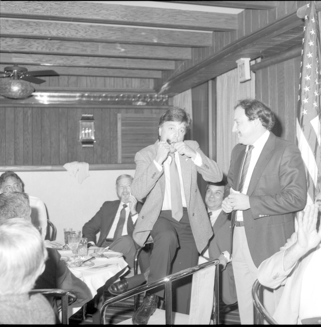 Kiwanis event and Colony Theater renovation works - Negative: [View of city officials at an event. Kiwanis Club of Miami Beach]